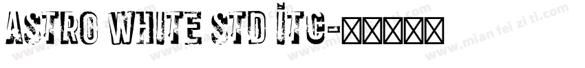 Astro White Std ITC字体转换